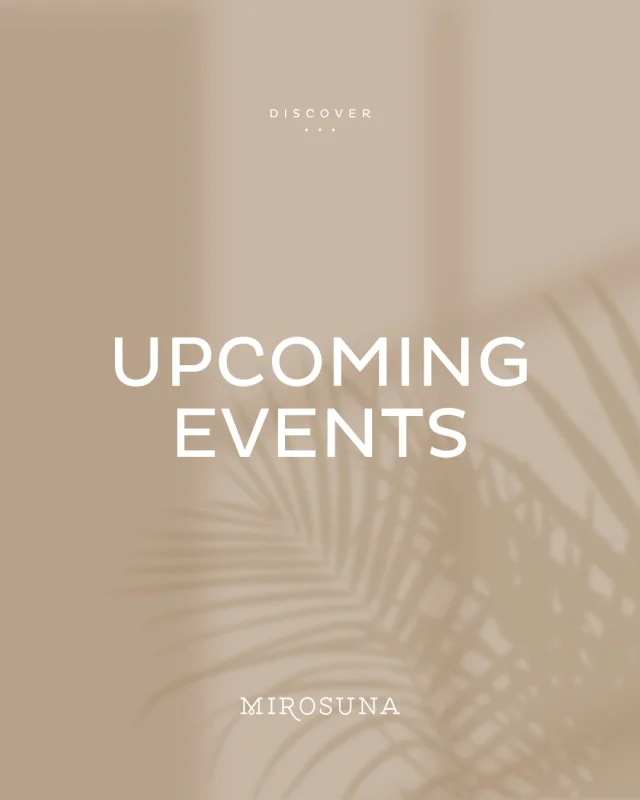 ✨ Your August invitation to pause, reconnect and make space for yourself. This month at Mirosuna, we welcome y